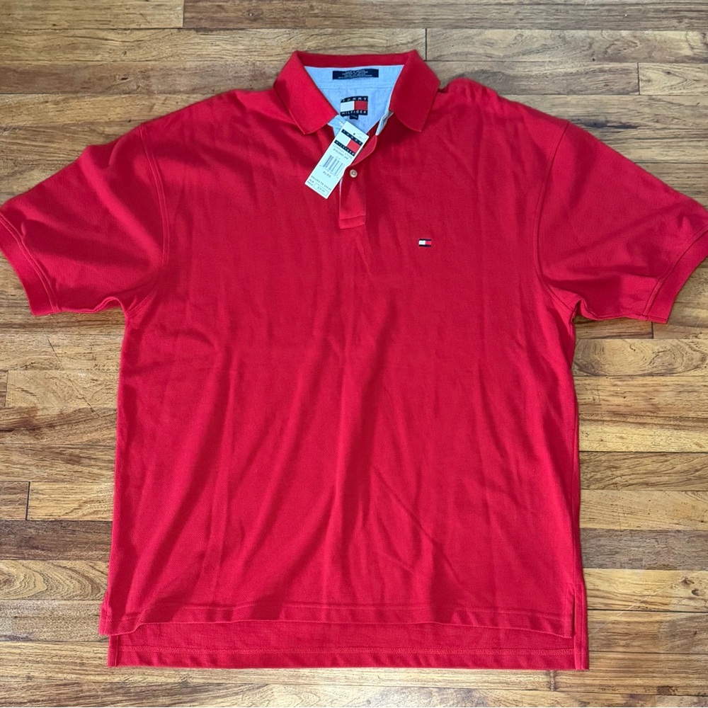 Tommy Hilfiger Vibrant Red Men's Polo Shirt
